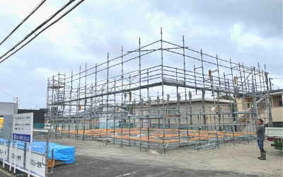 宮城足場工事新築戸建て1