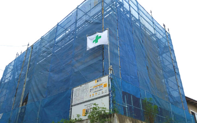 宮城足場工事　宮城県足場新築戸建て2